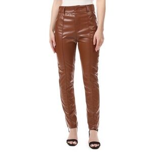 Nordstrom Brown Faux Leather Pants